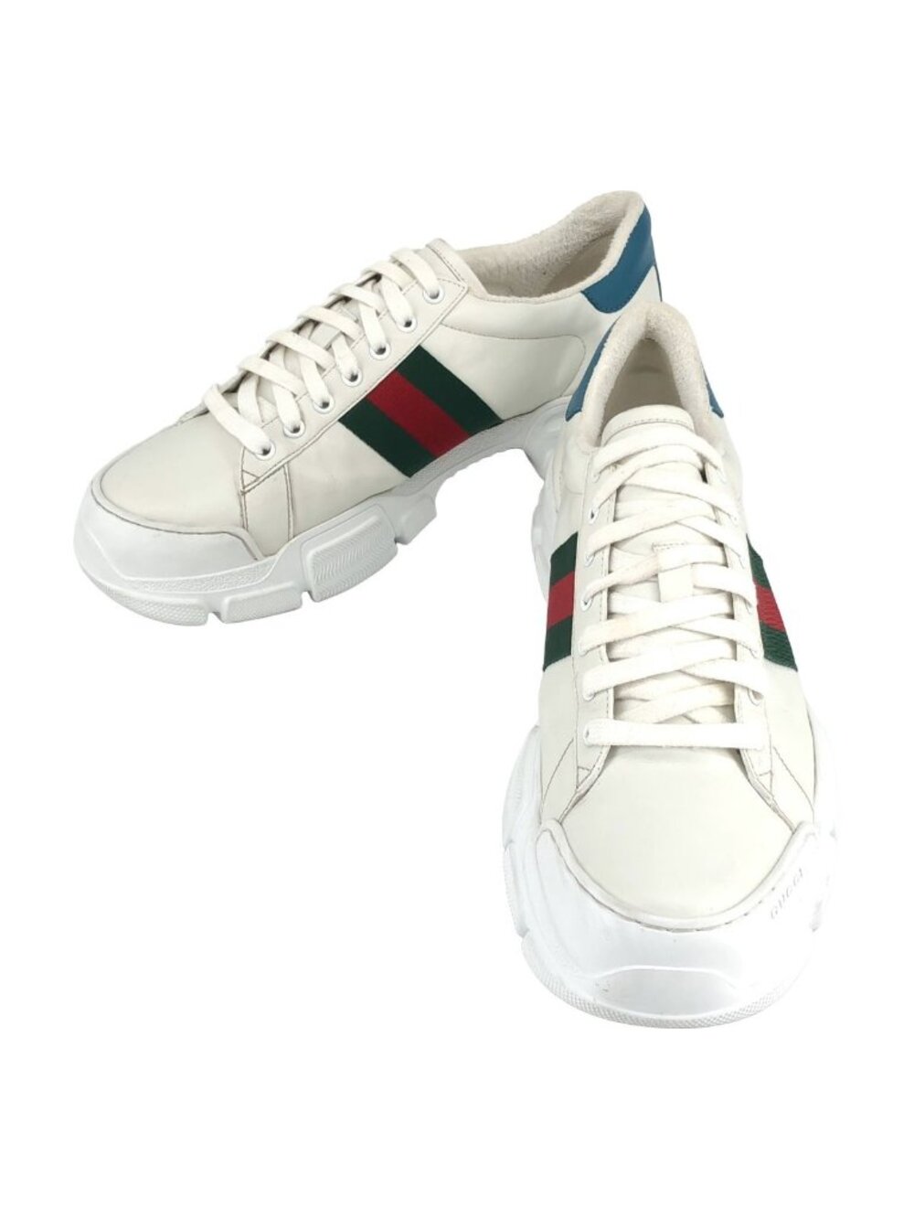 Gucci Web Stripe Chunky Sneakers White 10